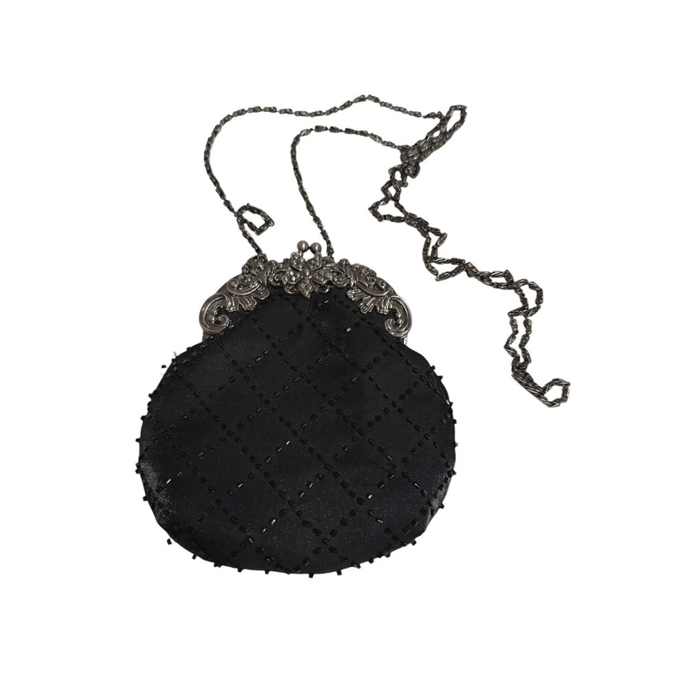 Vintage‎ Jessica Mcclintock Small Beaded Evening Bag Purse Chain Crossbody